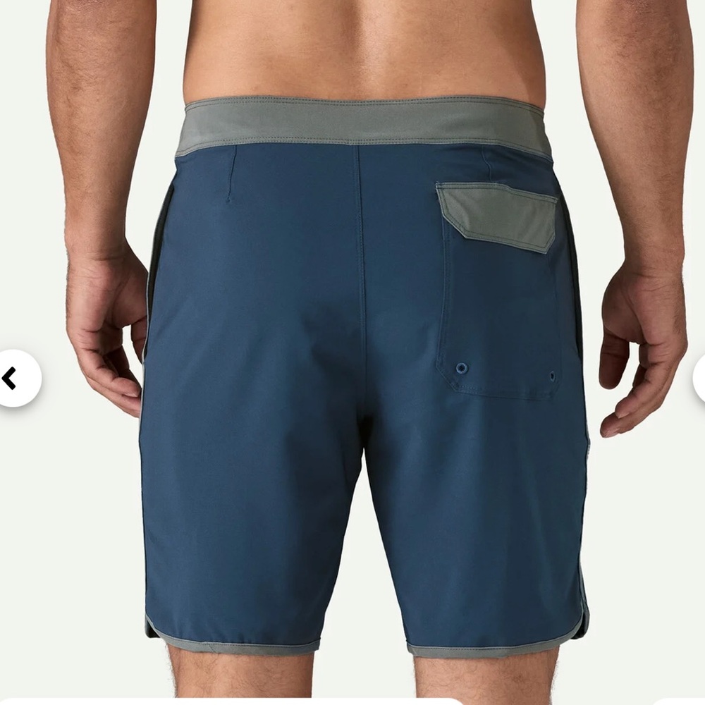 Patagonia Hydropeak Side Shore Board Shorts Blue Men's 18" Outseam Size 33 X 8 - Picture 4 of 11